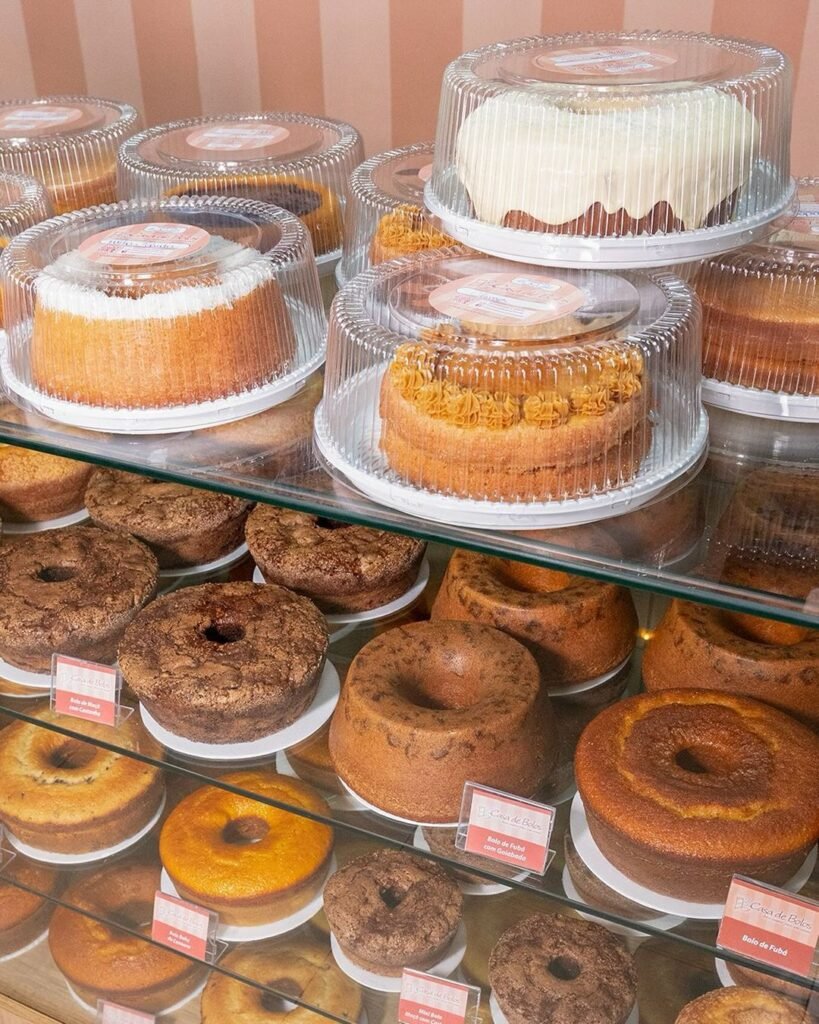 Bolos frescos e sem conservantes na Casa de Bolos