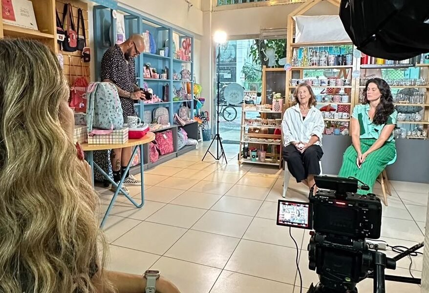 Making of Gravação série casa de criadores - entrevistadas Nina e Ivana da Fricote