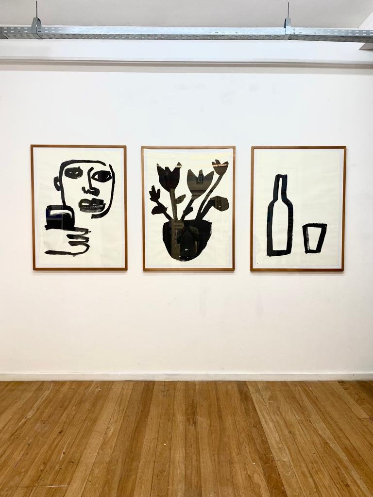 Antonio Bokel - Monotipias - série Água